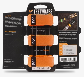 Fretwraps™ String Muters - Gruv Gear Fretwraps Hd Guitar String Dampeners 3-pack, HD Png Download, Free Download