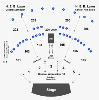 Germania Insurance Amphitheater Seating Chart, HD Png Download, Free Download