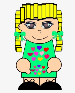 Cartoon Blond Girl Clip Arts - Portable Network Graphics, HD Png Download, Free Download
