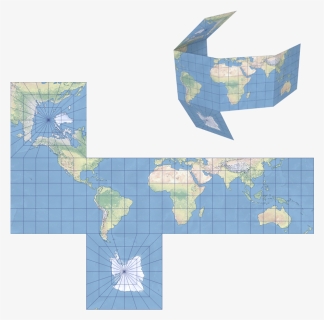 Map Projections Cube, HD Png Download, Free Download