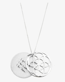 Seed Of Life Necklace Silver - Locket, HD Png Download, Free Download