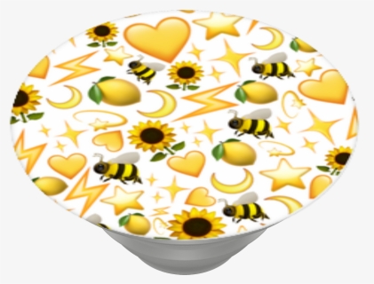 Yellow Emoji, Popsockets - Yellow Heart Pop Socket, HD Png Download, Free Download