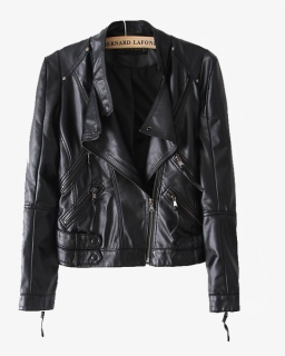 Women Leather Jacket Free Png Image - Edwardian Black Lace Blouse ...