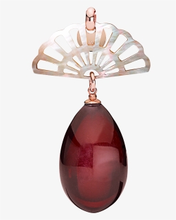 Breeze Pendant In Cherry Amber And Mother Of Pearl - Crystal, HD Png Download, Free Download