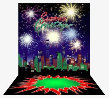 City Celebration Season"s Greetings - Happy New Year Glitter, HD Png Download, Free Download
