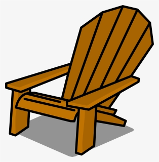 Deck Clipart Deck Chair - Wooden Beach Chair Clipart, HD Png Download, Free Download