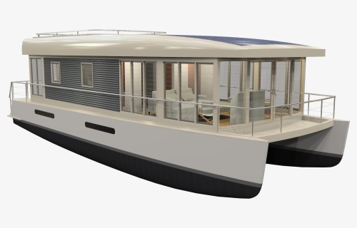 Three Awesome Variations Of The Mothership Houseboat - Houseboat Pontoon, HD Png Download, Free Download