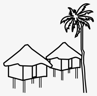 Maldives Icon Black And White, HD Png Download, Free Download