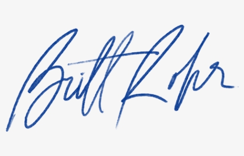 Britt Rohr Signature - Blue Png Format Signature, Transparent Png, Free Download