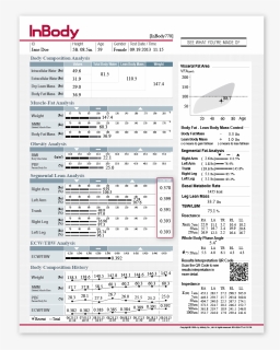 Inbody Body Composition Analysis, HD Png Download, Free Download