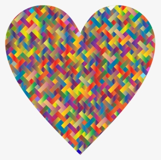 Colorful Heart Lattice Weave - Portable Network Graphics, HD Png Download, Free Download