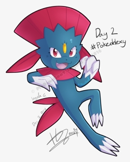 Day 2 Weavile - Cartoon, HD Png Download, Free Download