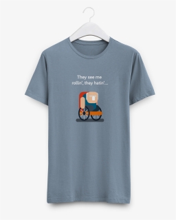 Grey Shirt With Derpy Grandpa Character In Wheelchair - Common Sense One Piece T Shirt, HD Png Download, Free Download