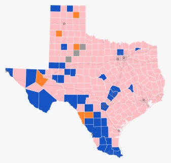 Texas Primary Results 2020 Map, HD Png Download, Free Download