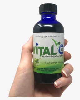 Carbon 60, C60, Vital C, Olive Oil In C60 - Plastic Bottle, HD Png Download, Free Download