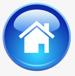 Blue Home Icon Png , Png Download - Website Home Page Icon, Transparent Png, Free Download