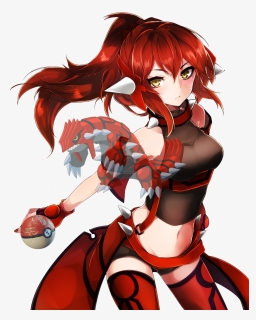 #groudon Girl Have A Groudon - Legendary Pokemon As Human Girls, HD Png Download, Free Download