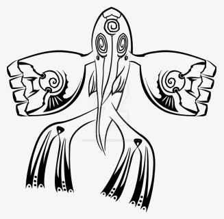 Kyogre Tribal, Hd Png Download - Primal Kyogre Drawing, Transparent Png, Free Download