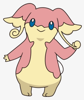 531audino Bw Anime - Pokemon Pink And Yellow, HD Png Download, Free Download