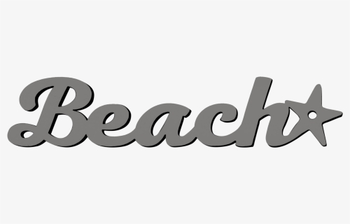 Beach Tiny Word Clipart , Png Download - Calligraphy, Transparent Png, Free Download
