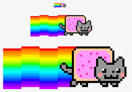 Image - Nyan Cat Rainbow Png, Transparent Png, Free Download