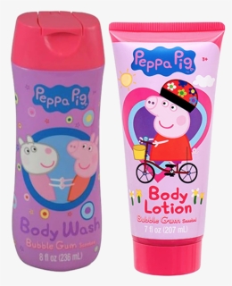 Peppa Pig Bath 2pcs Bundle Body Wash And Body Lotion - Peppa Pig Body Body Lotion, HD Png Download, Free Download