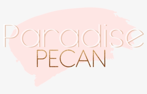 Paradise Pecan 2 Lines With Pecan In Glitter Gold 1 - Illustration, HD Png Download, Free Download