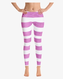 Pink & White Striped Leggings - Make It Pink Make It Blue Shirt, HD Png Download, Free Download