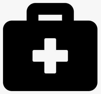 Black First Aid Kit , Png Download - First Aid Kit Logo Black And White, Transparent Png, Free Download