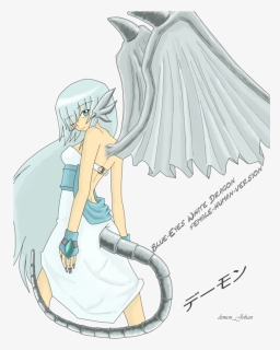 Blue-eyes White Dragon Human By Mietzesayuuki Life - Cartoon, HD Png Download, Free Download