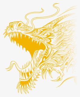 Black And White Dragon Mural Clipart , Png Download - Black And White Dragon Mural, Transparent Png, Free Download