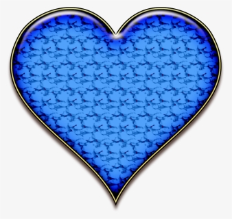 Blue 3d Heart Png - Heart, Transparent Png, Free Download