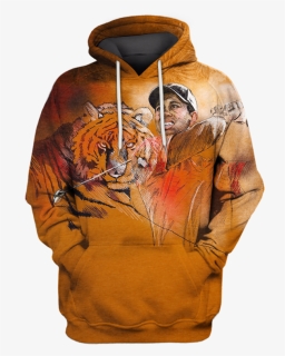 3d Tiger Woods Hoodie - Tiger Woods Or Earn Your Stripes, HD Png Download, Free Download