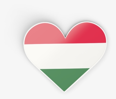 Download Flag Icon Of Hungary At Png Format - Heart, Transparent Png, Free Download
