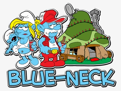You Might Be Addicted To Smurfs - Blue Neck Smurf, HD Png Download, Free Download