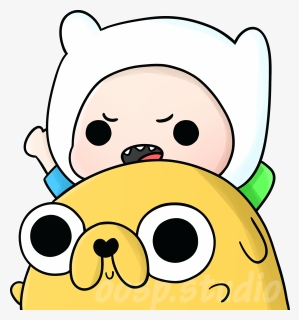 Jake And Finn Peeking - Cartoon, HD Png Download, Free Download