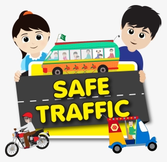 Pollution Clipart Traffic Pollution - Child Parking Lot Safety, HD Png Download, Free Download