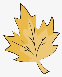 Yellow Maple Leaf Clipart, HD Png Download, Free Download