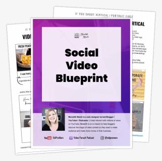 Social Video Blueprint - Paper, HD Png Download, Free Download