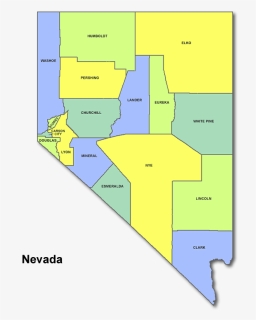 High School Codes In Nevada - Nevada Divided By County, HD Png Download, Free Download