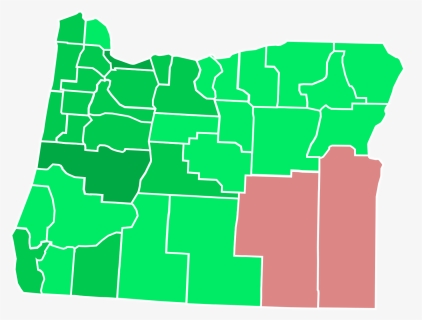 Oregon Republican Democrat Map, HD Png Download, Free Download