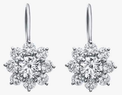 Diamond Earrings Dangle Tiffany, HD Png Download, Free Download