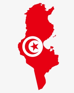 Tunisia Flag Map Png, Transparent Png, Free Download