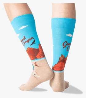 Men"s Grand Canyon Crew Socks In Light Blue Front"  - Sock, HD Png Download, Free Download
