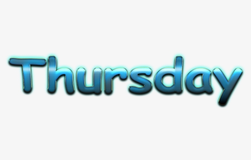 Thursday Name Png - Graphic Design, Transparent Png, Free Download