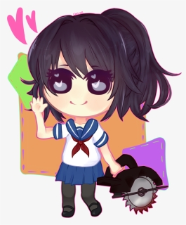 Was Bored So I Decided To Doodle Yandere-chan, - Cartoon, HD Png Download, Free Download