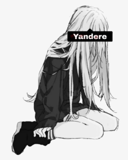 There Was Once I Normal Girl She Was New At Yandere - Yandere Sad, HD Png Download, Free Download