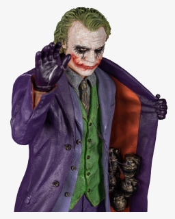 Iko1047 Heath Ledger Dark Knight Joker Statue 11, HD Png Download, Free Download