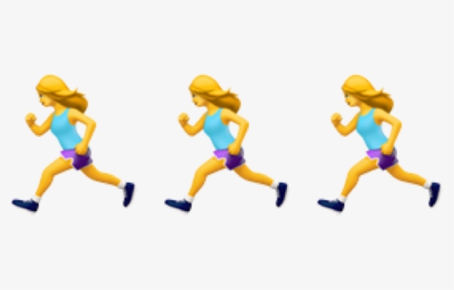 #emoji #iphone #🏃‍♀️🏃‍♀️🏃‍♀️ #jogging #running #freetoedit - Illustration, HD Png Download, Free Download