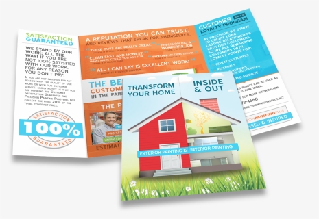 Painting Company Trifolod Brochure - Flyer, HD Png Download, Free Download